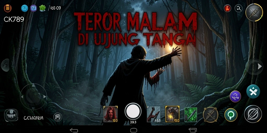 Tampilan gameplay CK789 yang menegangkan dan menyeramkan.