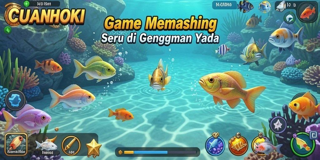 Tampilan menarik dari gameplay CUANHOKI saat memancing.