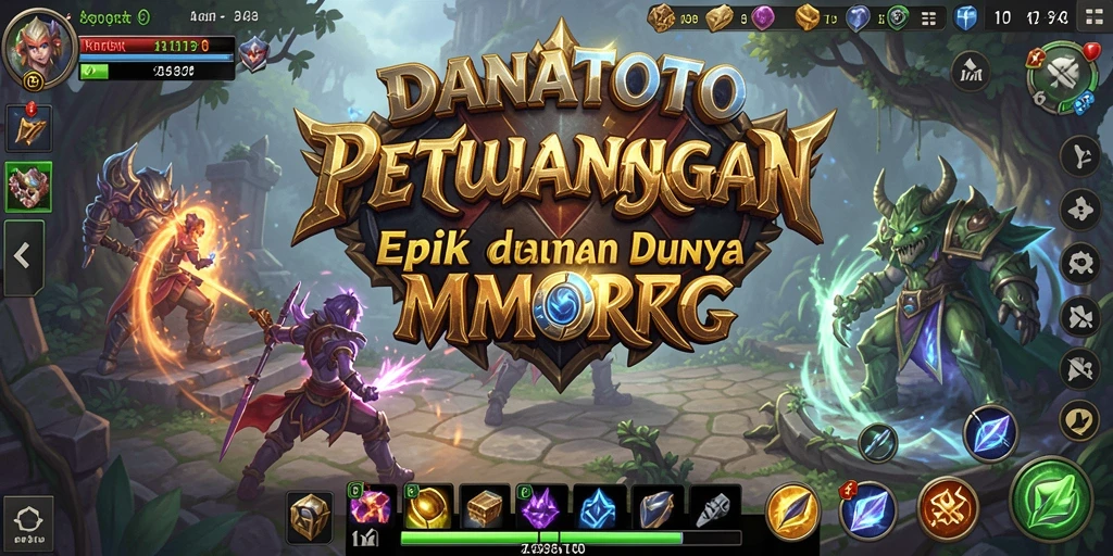 Tampilan gameplay epik dari <strong>DANATOTO</strong>, menampilkan aksi seru di dunia MMORPG.