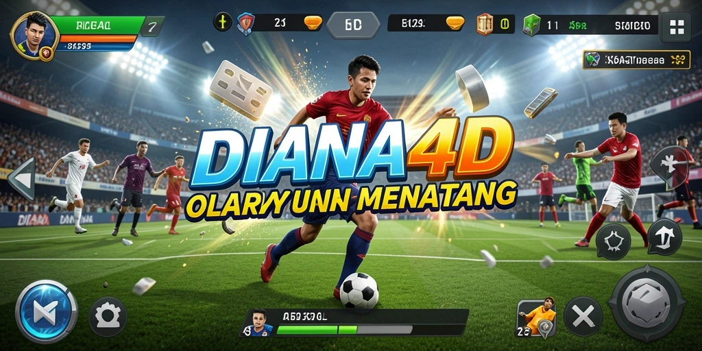 Screenshot gameplay DIANA4D menampilkan aksi olahraga yang mendebarkan.