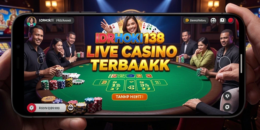 Gameplay mendebarkan di aplikasi Live Casino IDRHOKI138 dengan dealer langsung.