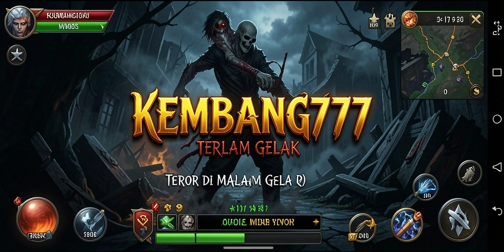 Tampilan menakutkan di KEMBANG777 dengan karakter yang menyeramkan.