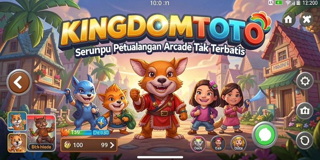 Screenshot gameplay KINGDOMTOTO menampilkan aksi seru dalam game Arcade.
