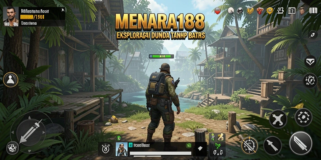 Tampilan screenshot MENARA188 yang menampilkan aksi eksplorasi dunia terbuka.