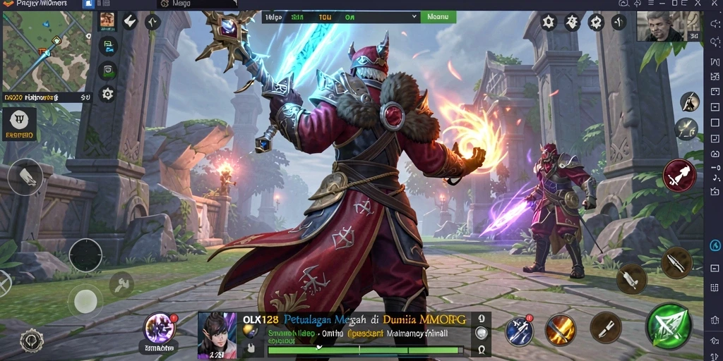Gameplay menakjubkan OLX128 di dunia MMORPG.