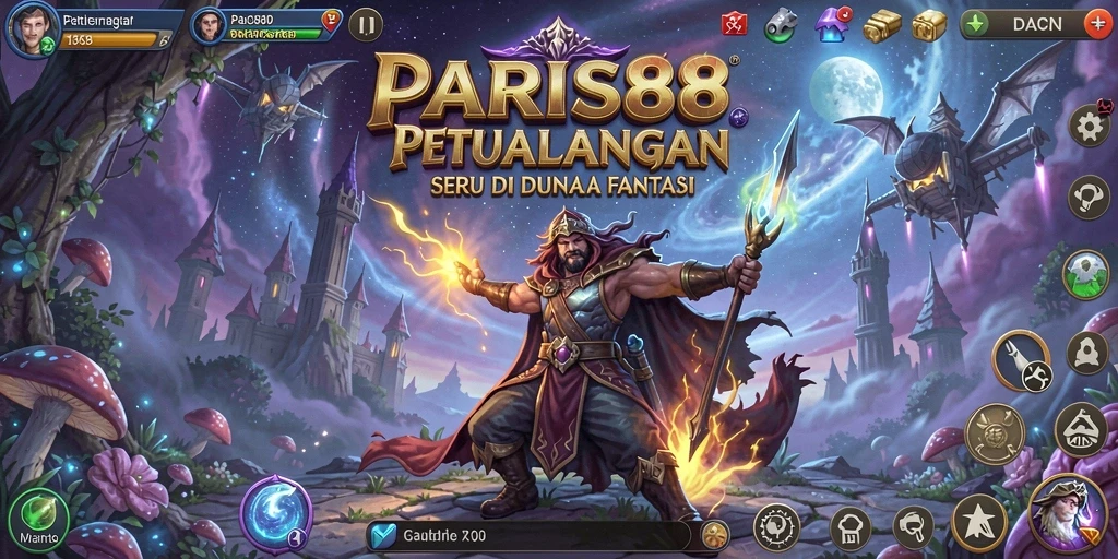 Gameplay seru yang menunjukkan aksi pertarungan di PARIS88.