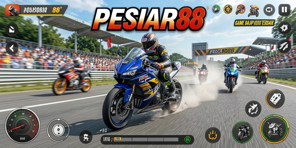 Tampilan gameplay PESIAR88 yang menegangkan dan seru.