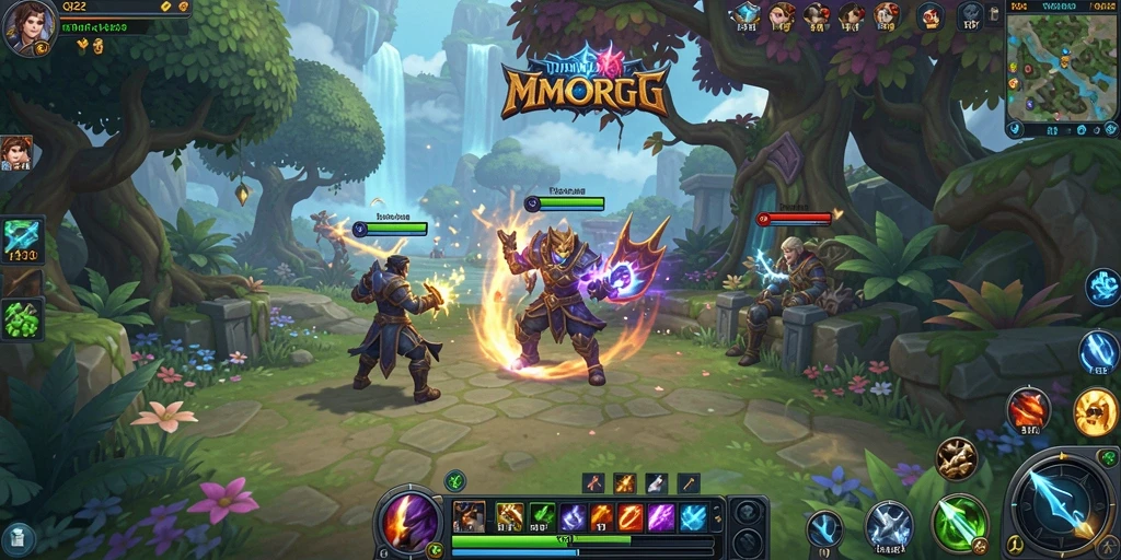 Gambaran gameplay seru dari QQ222 dalam dunia MMORPG.