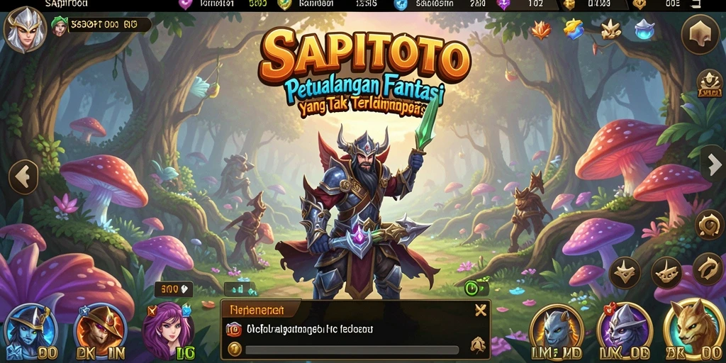 Tangkapan layar SAPITOTO menampilkan pemain bertarung melawan monster epik.