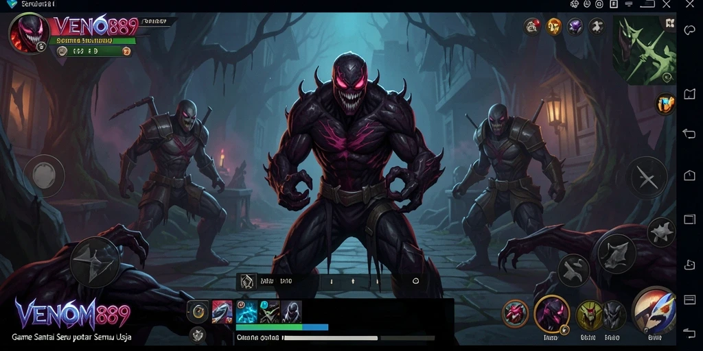 Tampilan gameplay VENOM889 yang ceria dan mengasyikkan.