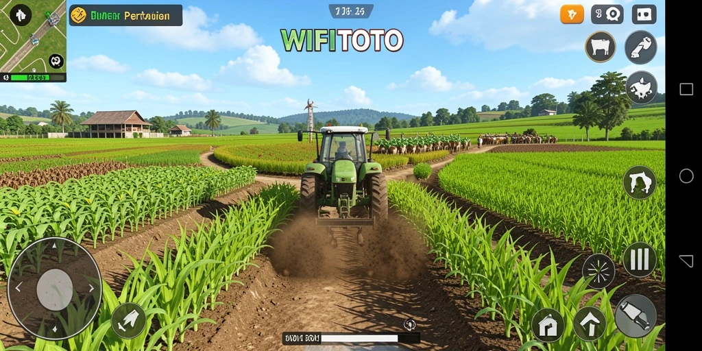 Tangkapan layar gameplay <strong>WIFITOTO</strong> menampilkan kegiatan bercocok tanam yang mengasyikkan.