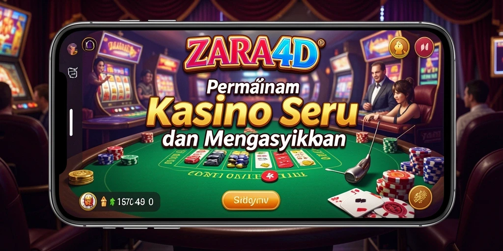 Screenshot gameplay ZARA4D yang menampilkan keseruan permainan Kasino.